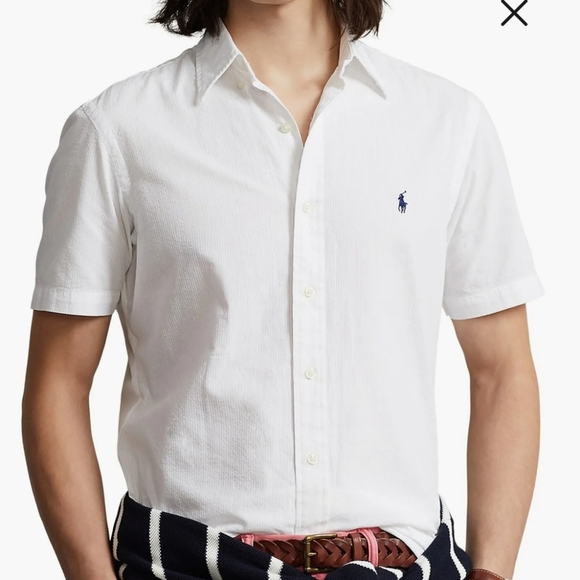 Polo Ralph Men's White Classic Fit Linen Shirt Size Large Nwt 2025 - Picture 12 of 12